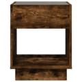 Miniatyrbillede 7 af 11: vidaXL sengebord med Infinity LED-lys 40x40x50 cm røget egetræsfarve