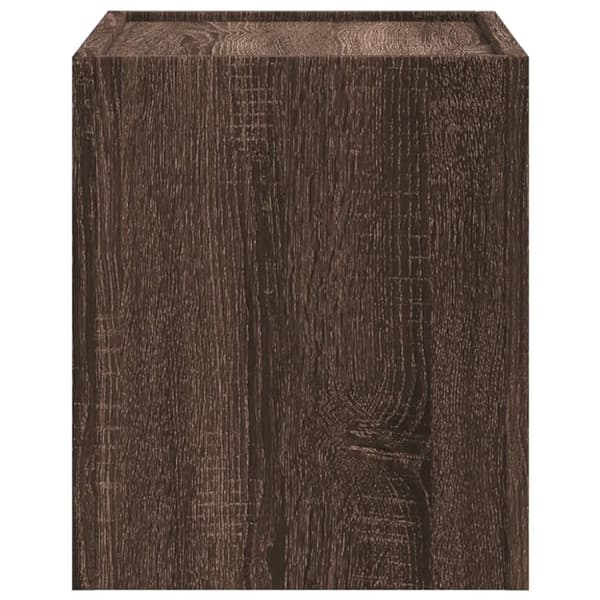 vidaXL Väggmonterade sängbord 2 st brun ek 45x30x35 cm