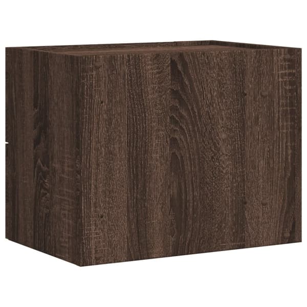 vidaXL Väggmonterade sängbord 2 st brun ek 45x30x35 cm