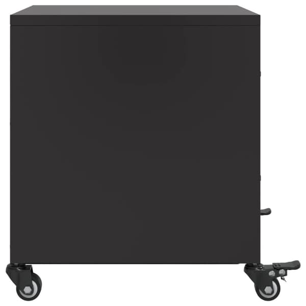 vidaXL sengebord 36x39x43,5 cm stål sort