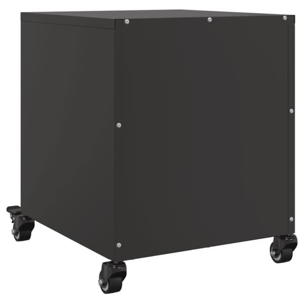 vidaXL sengebord 36x39x43,5 cm stål sort