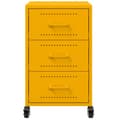 Miniatyrbillede 7 af 11: vidaXL sengebord 36x39x59 cm stål sennepsgul