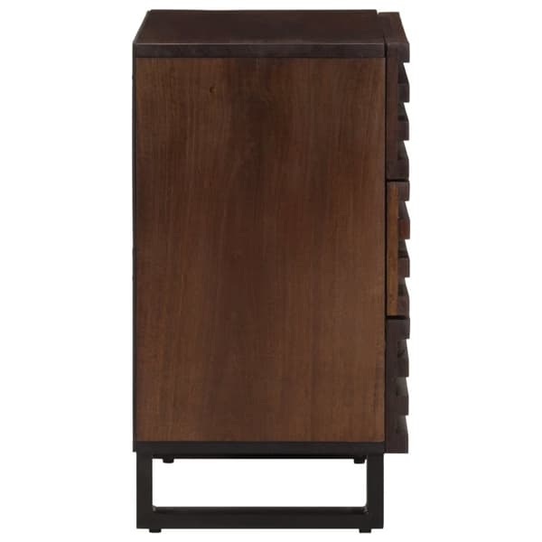 vidaXL sengebord 50x34x62 cm massivt mangotræ brun