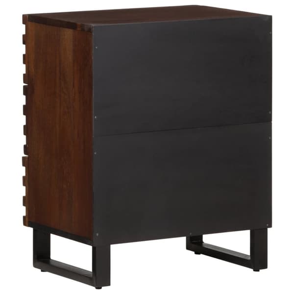 vidaXL sengebord 50x34x62 cm massivt mangotræ brun