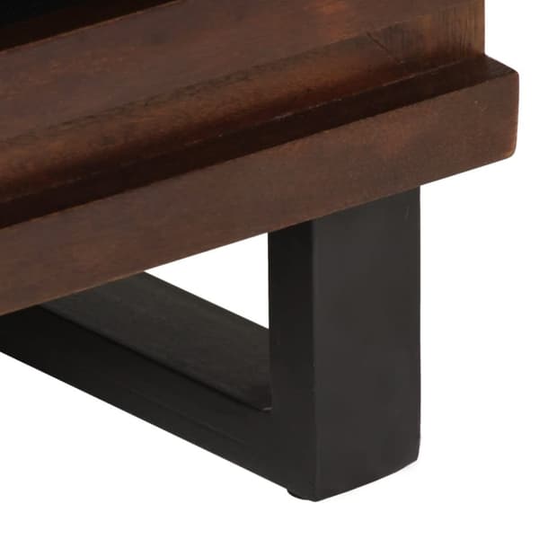 vidaXL sengebord 50x34x62 cm massivt mangotræ brun