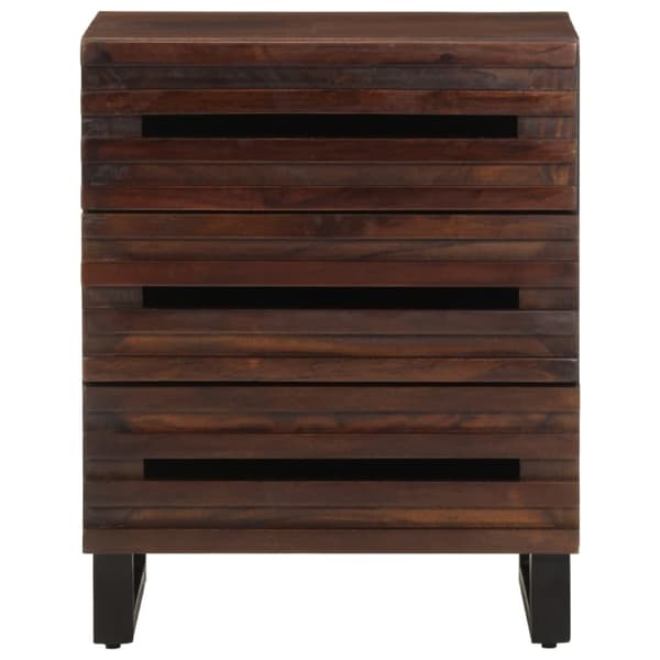 vidaXL sengebord 50x34x62 cm massivt mangotræ brun