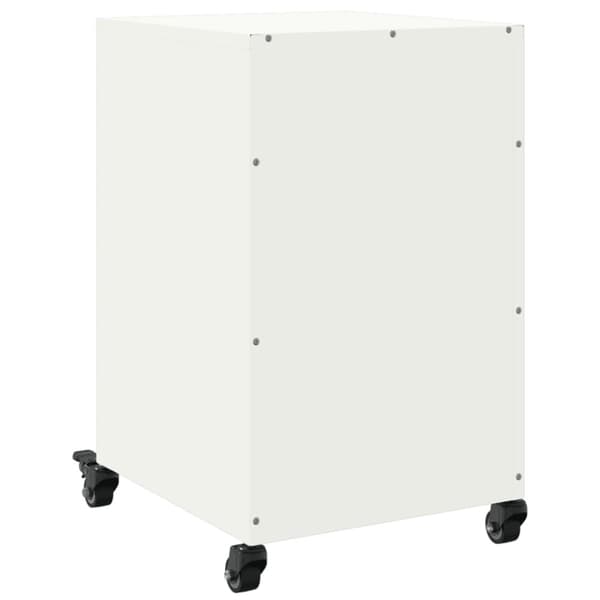 vidaXL sengebord 36x39x59 cm stål hvid