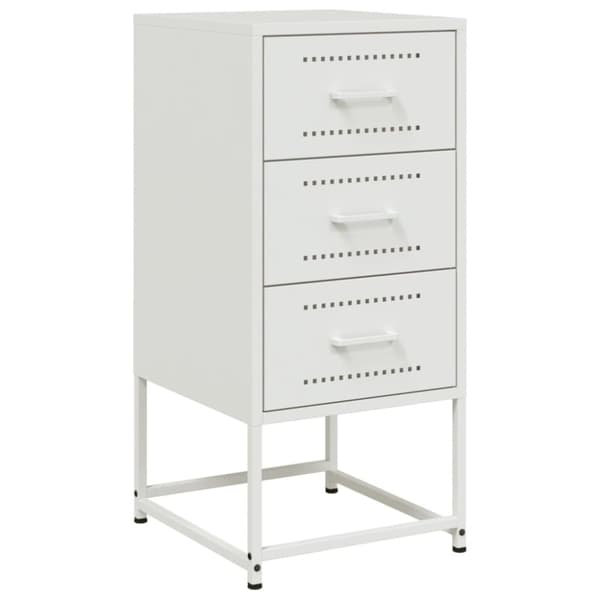 vidaXL sengeborde 2 stk. 36x39x78 cm stål hvid
