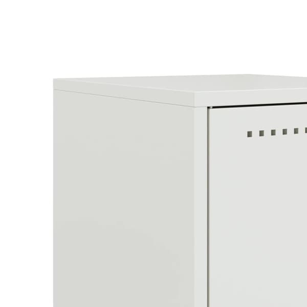 vidaXL sengeborde 2 stk. 36x39x78 cm stål hvid