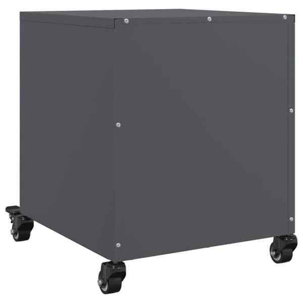 vidaXL sengeborde 2 stk. 36x39x43,5 cm stål antracitgrå