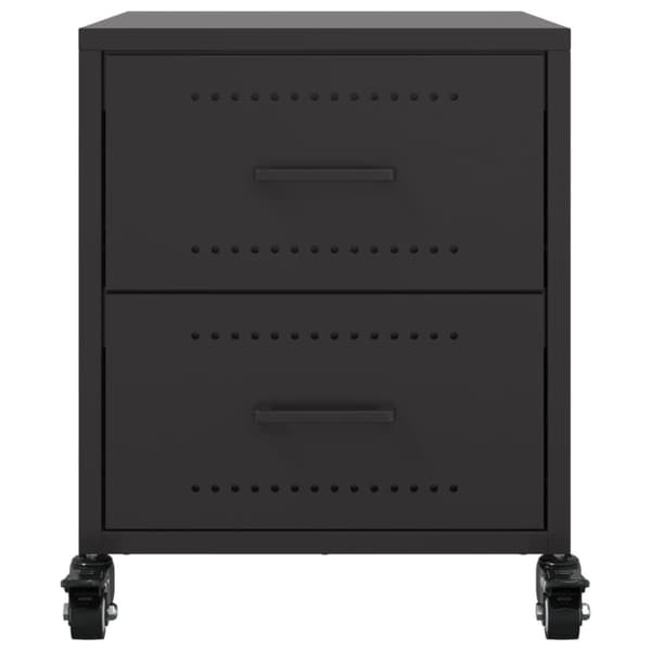 vidaXL sengeborde 2 stk. 36x39x43,5 cm stål sort