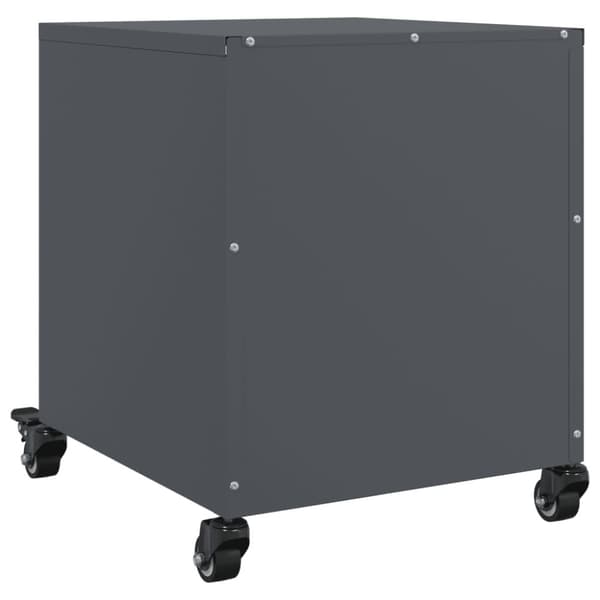 vidaXL Nattbord antrasitt 36x39x43,5 cm stål