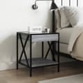 Miniatyrbilde 5 av 11: vidaXL Salongbord med Infinity LED grå sonoma 40x40x49 cm