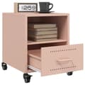 Miniatyrbilde 5 av 11: vidaXL Nattbord 2 stk rosa 36x39x43,5 cm stål