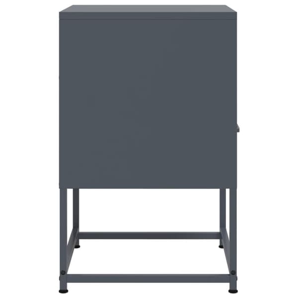 vidaXL Nattbord antrasitt 36x39x60,5 cm stål
