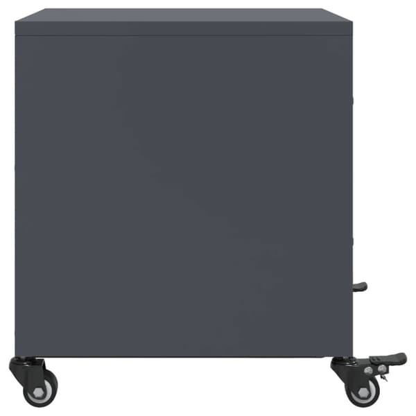 vidaXL sengebord 36x39x43,5 cm stål antracitgrå