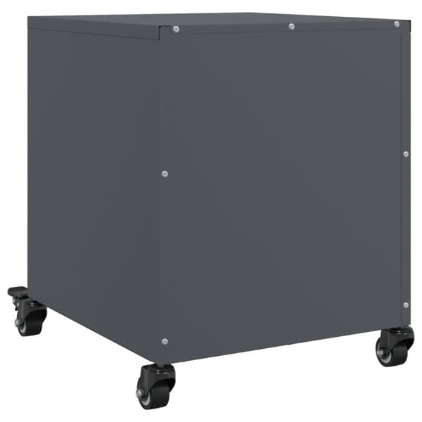 vidaXL sengebord 36x39x43,5 cm stål antracitgrå