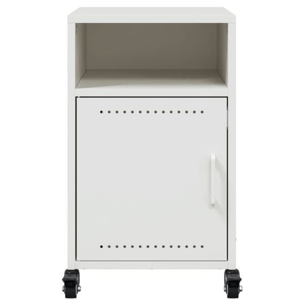 vidaXL sengeborde 2 stk. 36x39x59 cm stål hvid