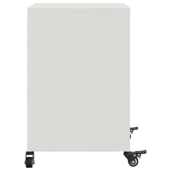 vidaXL sengeborde 2 stk. 36x39x59 cm stål hvid