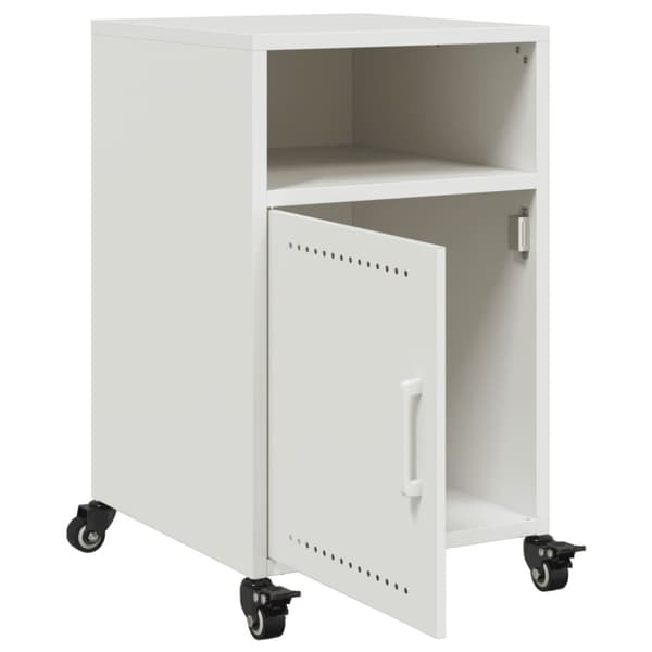 vidaXL sengeborde 2 stk. 36x39x59 cm stål hvid