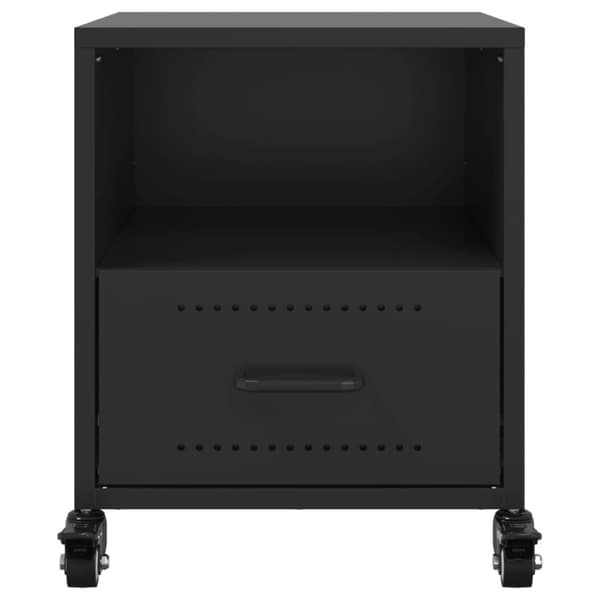 vidaXL sengeborde 2 stk. 36x39x43,5 cm stål sort