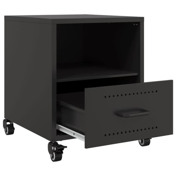 vidaXL sengeborde 2 stk. 36x39x43,5 cm stål sort