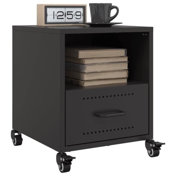 vidaXL sengeborde 2 stk. 36x39x43,5 cm stål sort