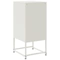 Miniatyrbillede 9 af 11: vidaXL sengebord 36x39x78 cm stål hvid