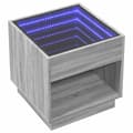 Miniatyrbilde 4 av 11: vidaXL Salongbord med Infinity LED grå sonoma 50x50x50 cm