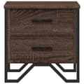 Miniatyrbilde 6 av 11: vidaXL Nattbord 2 stk brun eik 40x41x40 cm konstruert tre