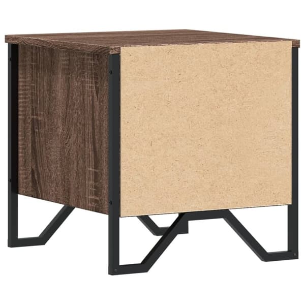 vidaXL Nattbord 2 stk brun eik 40x41x40 cm konstruert tre