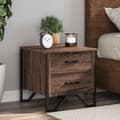 Miniatyrbilde 2 av 11: vidaXL Nattbord 2 stk brun eik 40x41x40 cm konstruert tre