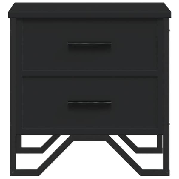 vidaXL Nattbord svart 40x41x40 cm konstruert tre