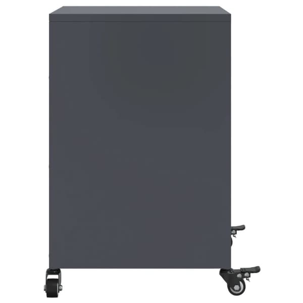 vidaXL sengebord 36x39x59 cm stål antracitgrå