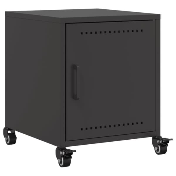 vidaXL sengebord 36x39x43,5 cm stål sort