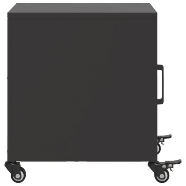 vidaXL sengebord 36x39x43,5 cm stål sort
