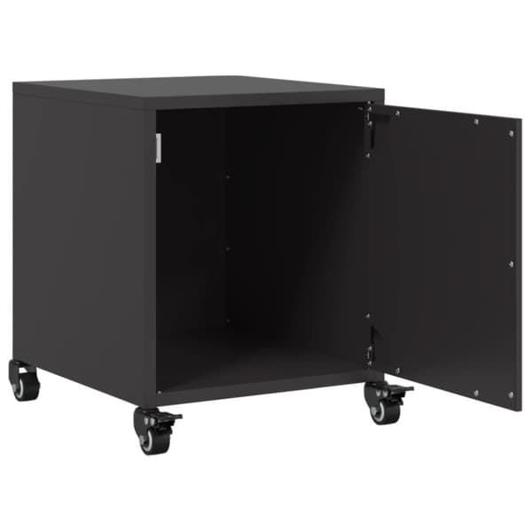 vidaXL sengebord 36x39x43,5 cm stål sort