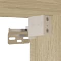 Miniatyrbilde 11 av 11: vidaXL Vegghengt nattbord med LED-lys sonoma eik