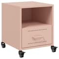 Miniatyrbilde 3 av 11: vidaXL Nattbord rosa 36x39x43,5 cm stål
