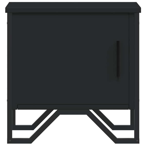 vidaXL Nattbord svart 40x30x40 cm sponplate