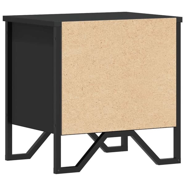 vidaXL Nattbord svart 40x30x40 cm sponplate