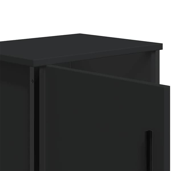 vidaXL Nattbord svart 40x30x40 cm sponplate