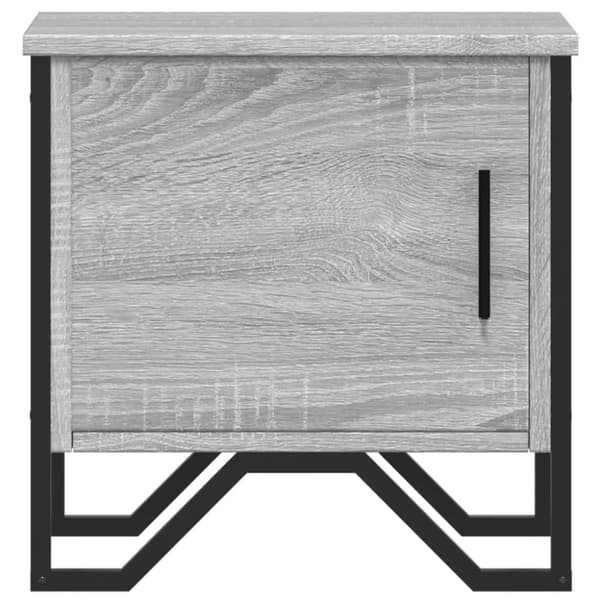 vidaXL Nattbord 2 stk grå sonoma 40x30x40 cm konstruert tre