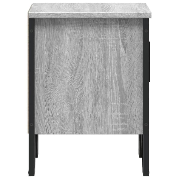 vidaXL Nattbord 2 stk grå sonoma 40x30x40 cm konstruert tre