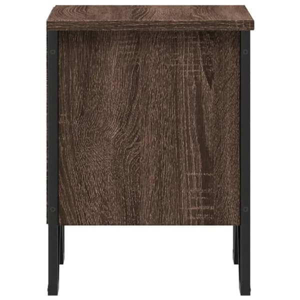 vidaXL Yöpöytä ruskea tammi 2 kpl 40x30x40 cm tekninen puu
