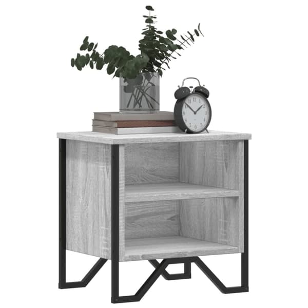 vidaXL sengebord 40x30x40 cm konstrueret træ grå sonoma-eg