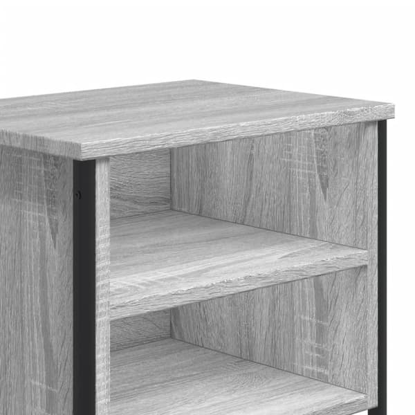 vidaXL sengebord 40x30x40 cm konstrueret træ grå sonoma-eg