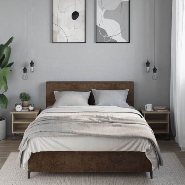 vidaXL Yöpöytä Sonoma-tammi 2kpl 40x30x40 cm tekninen puu
