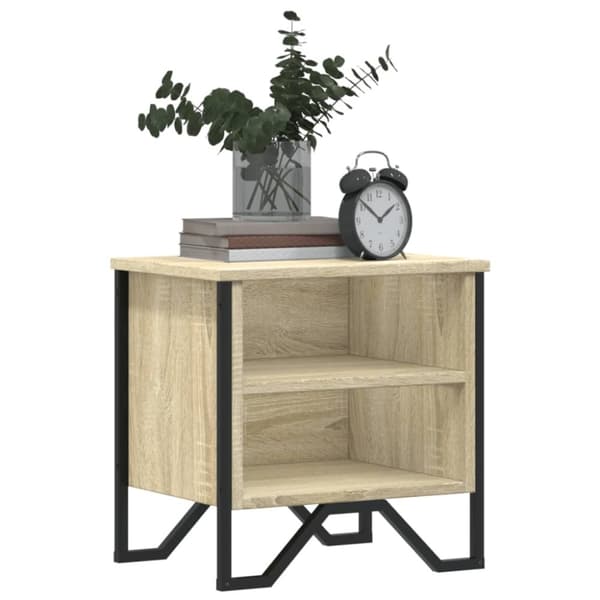 vidaXL Yöpöytä Sonoma-tammi 2kpl 40x30x40 cm tekninen puu