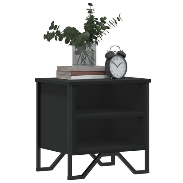 vidaXL Nattbord svart 2 stk 40x30x40 cm konstruert tre
